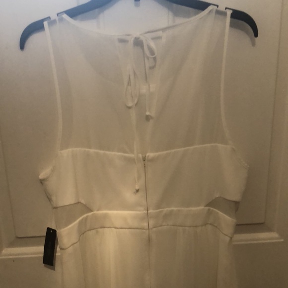 Bisou Bisou white long dress size 14 NWT - Picture 6 of 11